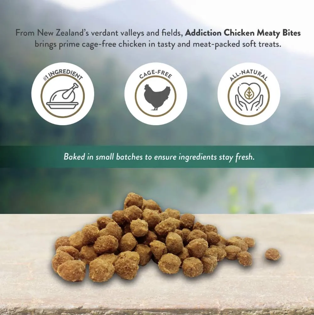 Addiction Meaty Bites Chicken Grain Free Dog Treats 4oz