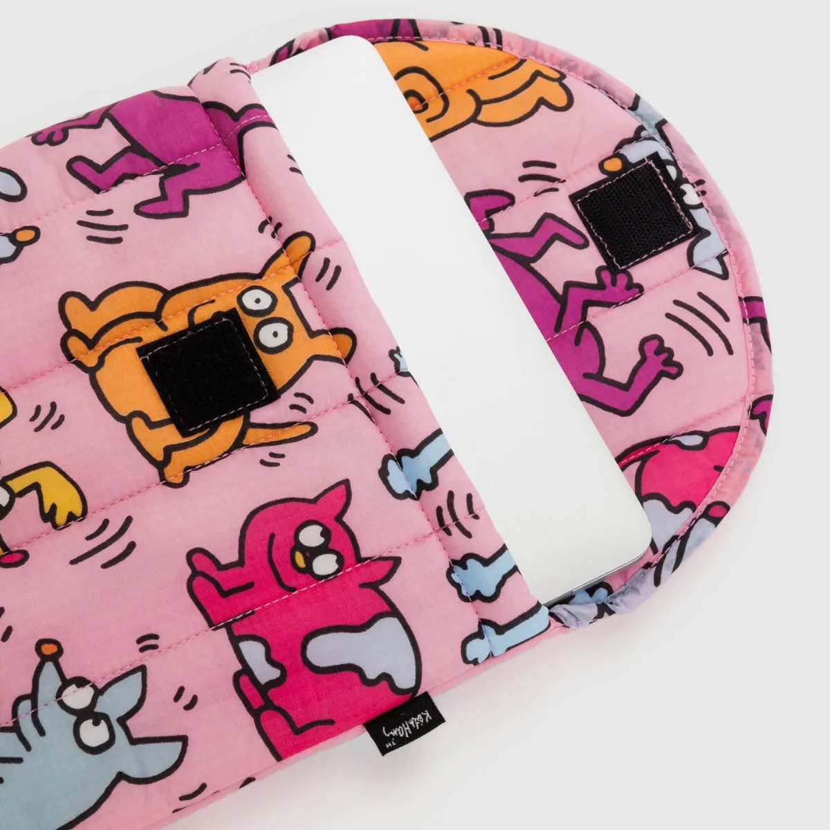Baggu Puffy Laptop Sleeve 13"/14" in Keith Haring Pets