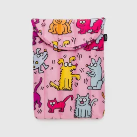 Baggu Puffy Laptop Sleeve 13"/14" in Keith Haring Pets