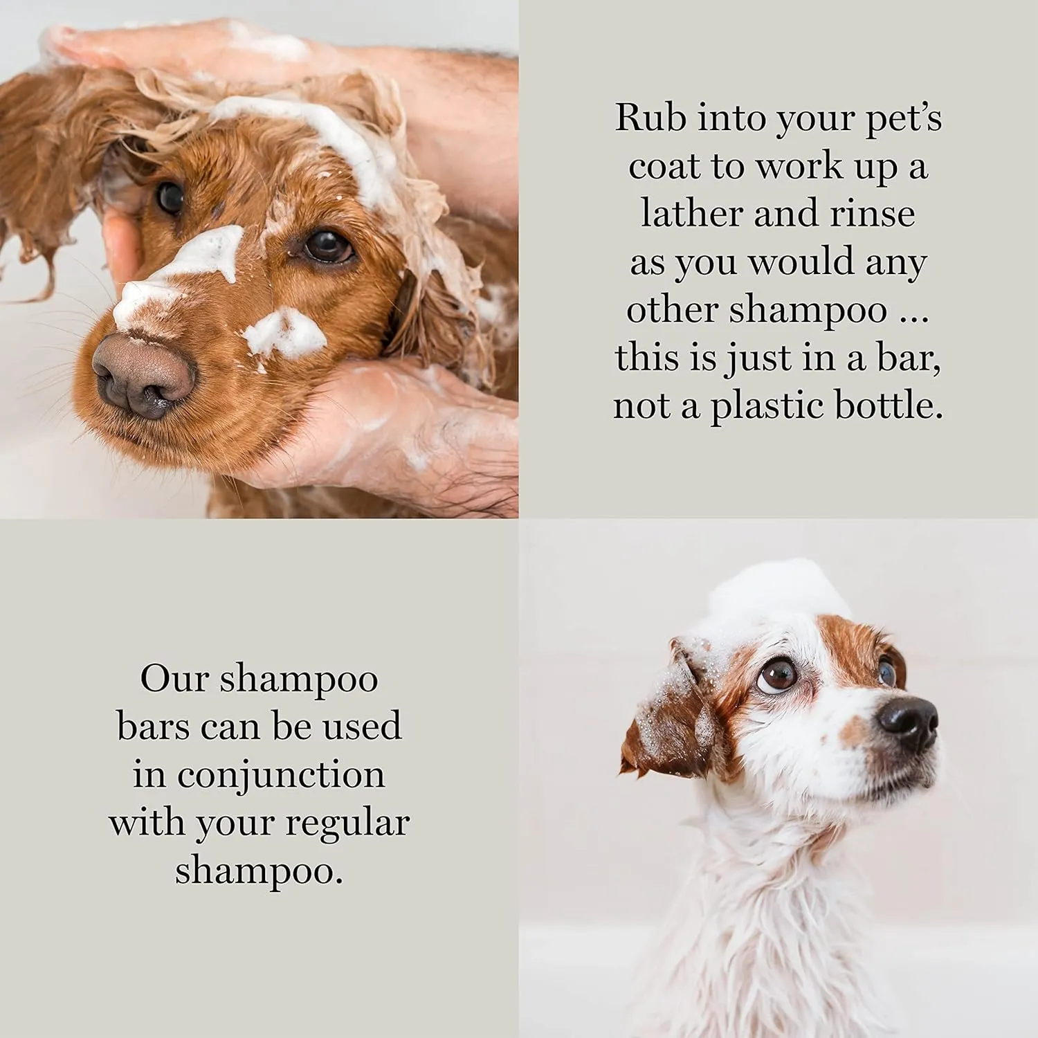Be:Calm Calming Dog Shampoo Bar  110g  Natural Formula with Goat Milk, Lavender & Chamomile  Soothes Skin & Conditions Coat  Long-Lasting Bar  Approx. 30 Washes