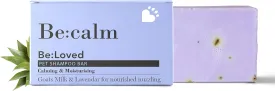 Be:Calm Calming Dog Shampoo Bar  110g  Natural Formula with Goat Milk, Lavender & Chamomile  Soothes Skin & Conditions Coat  Long-Lasting Bar  Approx. 30 Washes
