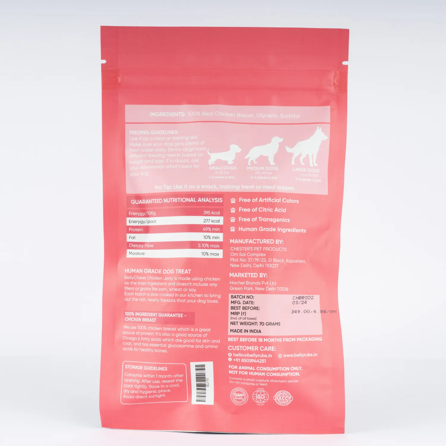 BellyChews - Chicken Jerky Bites