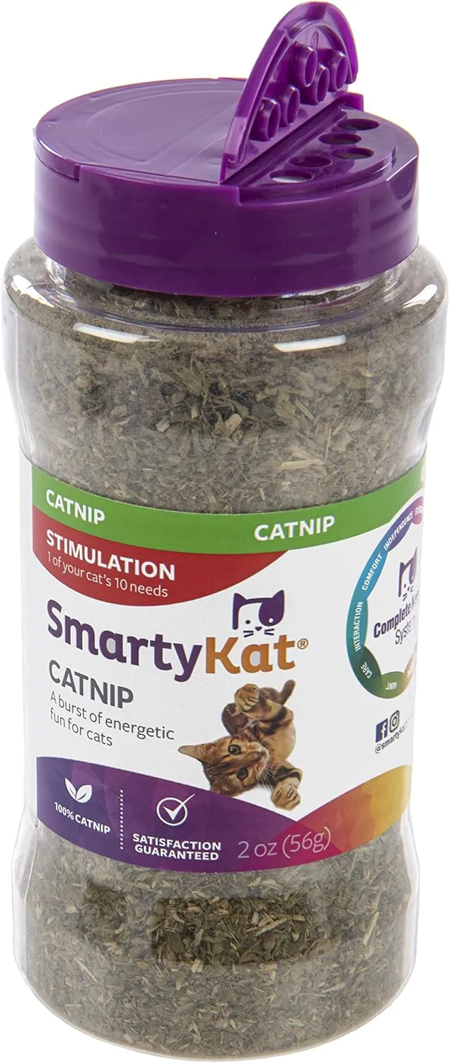 Best Pet Supplies Scratch and Spin Cat Scratcher Replacement Pads and SmartyKat Catnip for Active Play