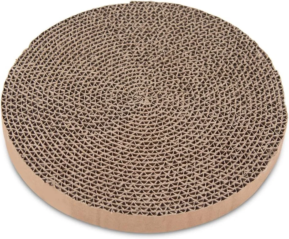Best Pet Supplies Scratch and Spin Cat Scratcher Replacement Pads and SmartyKat Catnip for Active Play