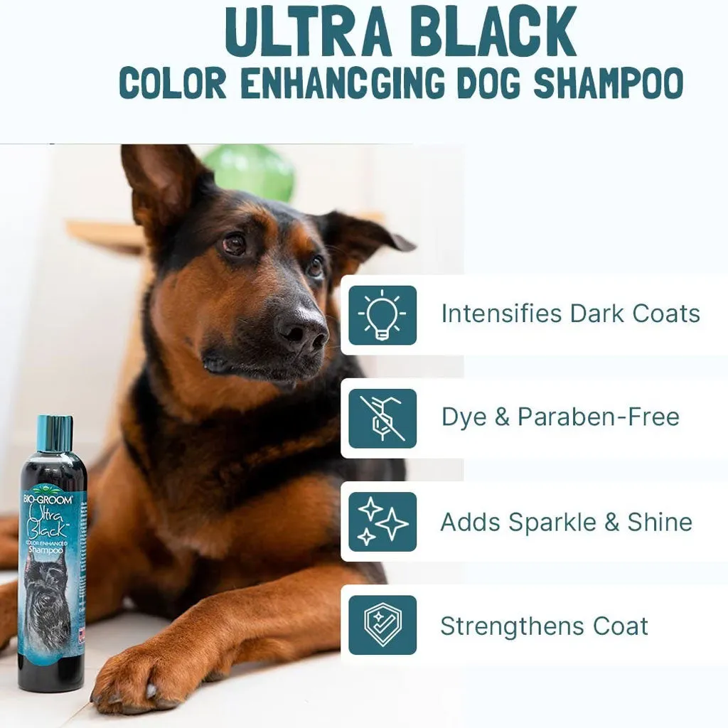 Bio-Groom Ultra Black Color Enhancer Dog Shampoo, 12-oz