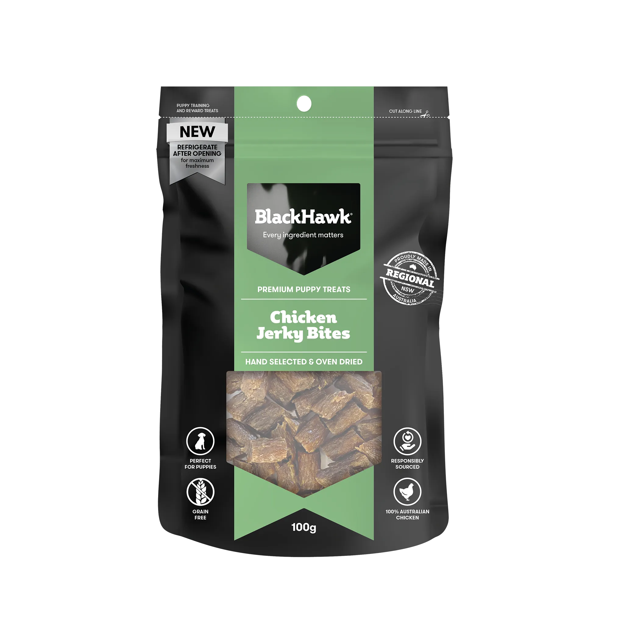 Black Hawk - Chicken Bites Puppy Treats (100g)