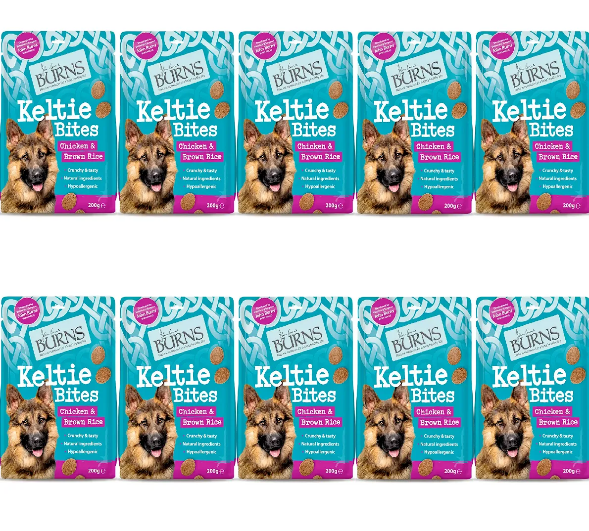 Burns Keltie Bites Chicken & Brown Rice Dog Treats 10 x 200g