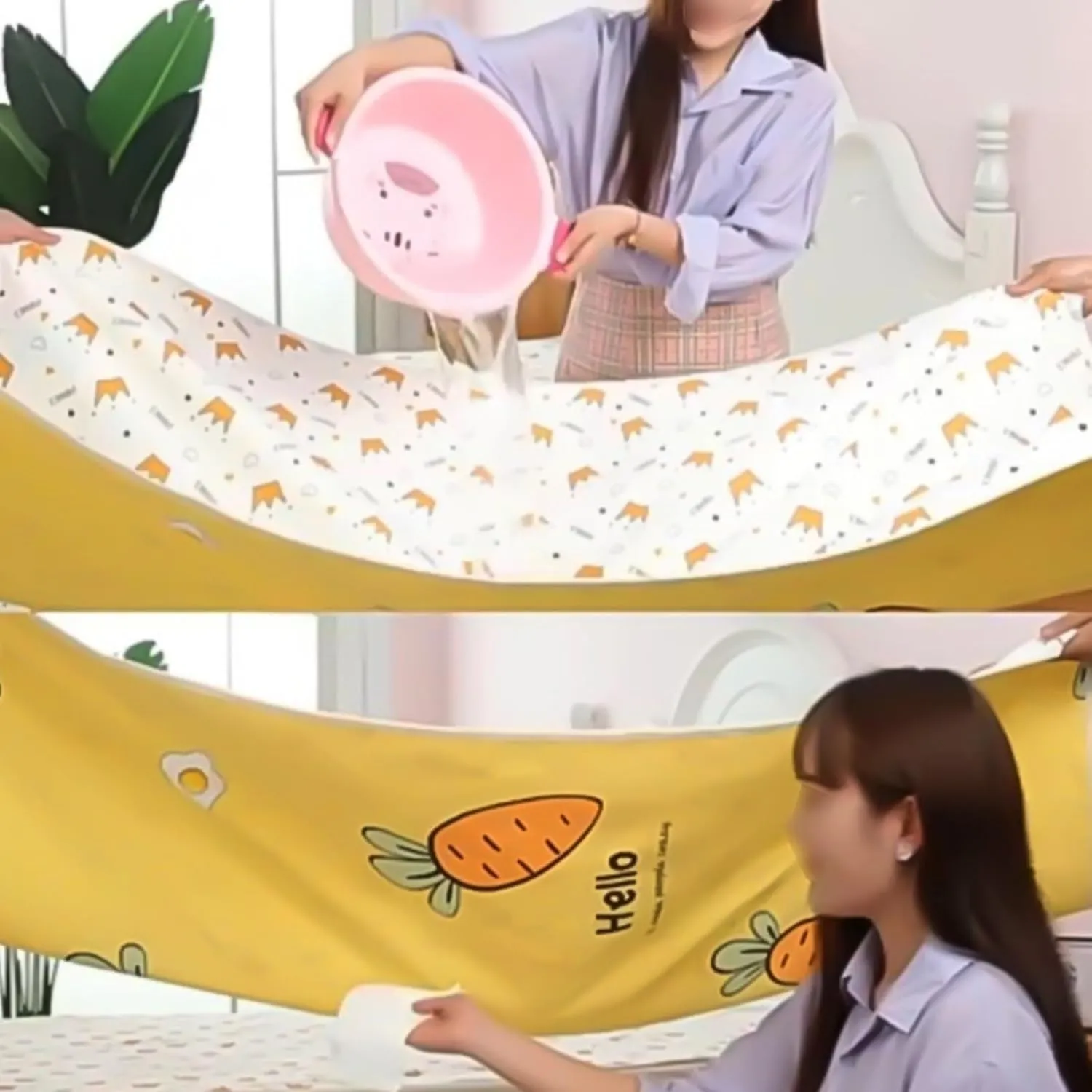 Cartoon Printing Bed Pads Washable Waterproof Double-Sided Incontinence Bed Pads Leak-Proof Cotton Pee Pads for Adults Menstruating Pad Reusable(100x150cm,J)
