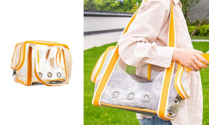 Cats Transparent Totes With Mesh PVC Bags