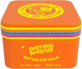 Dirty Dog Beauty Club Butter Pup Balm  Natural Moisturizer for Dog Paw Pads & Noses  Lick-Safe, Vet-Developed, Unscented & Soothing  Protects from Hot Pavement & Harsh Weather (1.8 oz)
