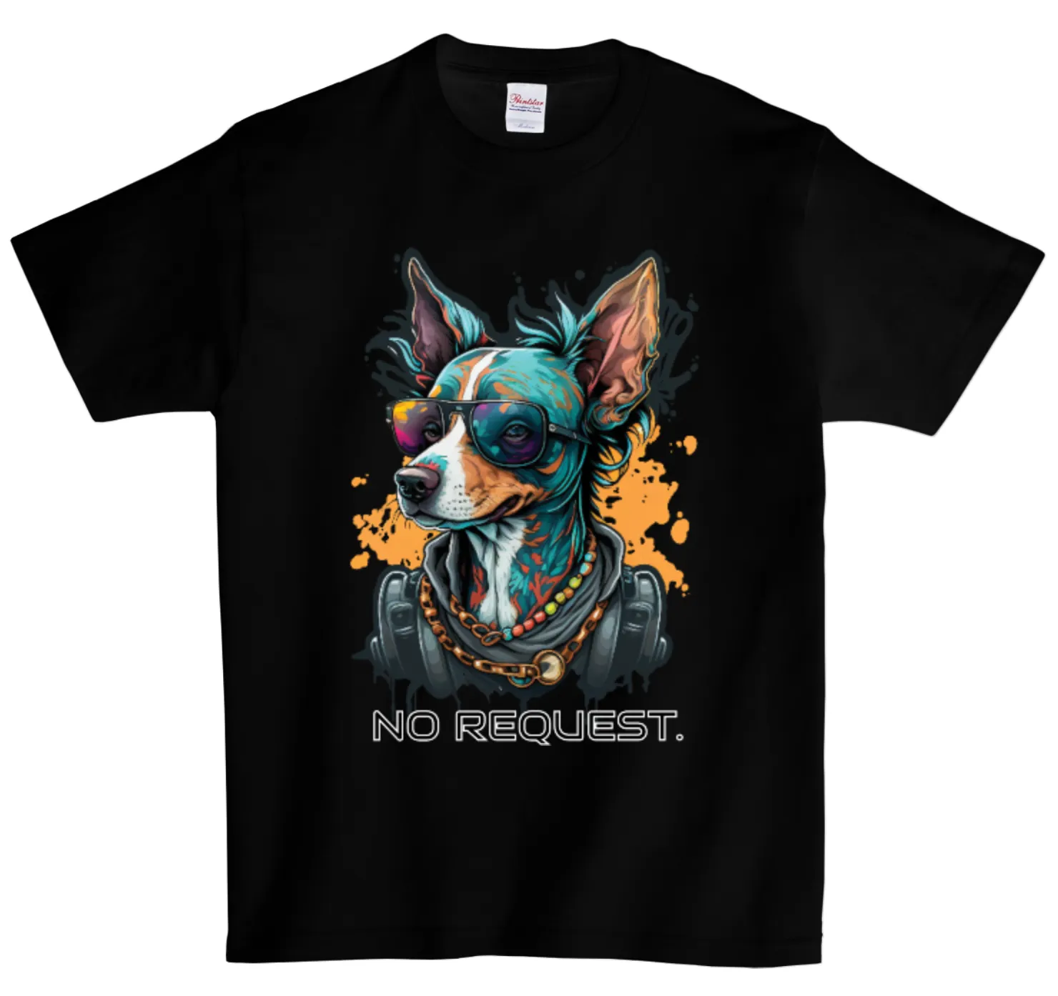 Dj Dog T Shirts No Request. DTG Full color Edition
