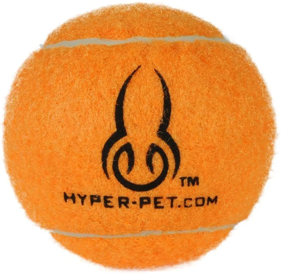 Dog Fetch Toys, Grade A Rubber Ball, Orange, 4 Count