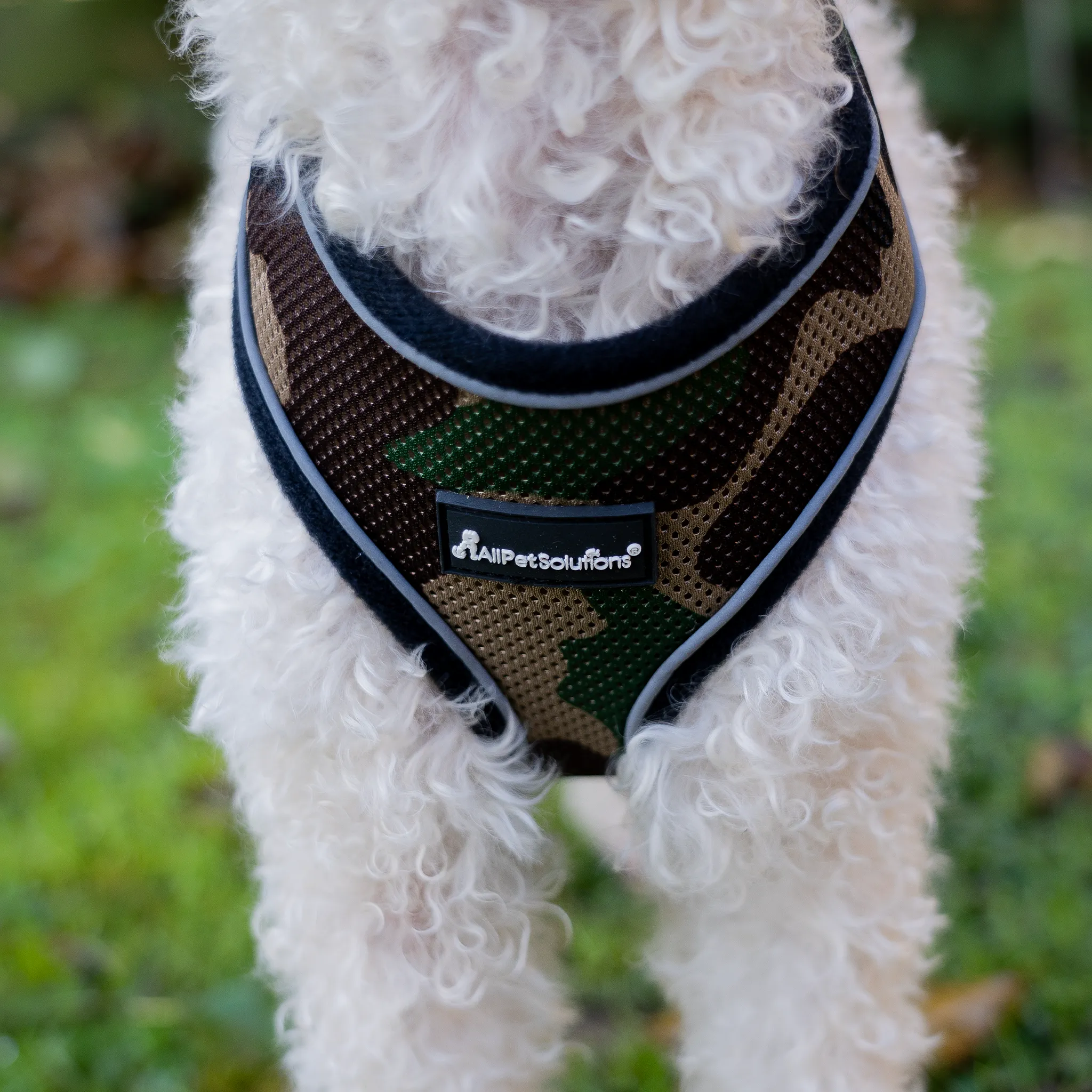 Dog Harness with Reflective Strip in Camo S/M/L/XL