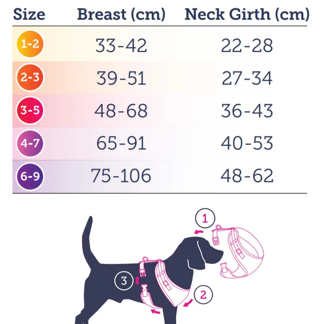 Doodlebone Adjustable Airmesh Dog Harness - Abstract