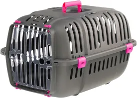 Ferplast Jet Pet Carrier: Value Dog Carrier Suitable for XS Dog Breeds & Small Cats, Assembled Dimensions: 22L x 14.5W x 13H inches, Fuchsia, (73043020PBUS)
