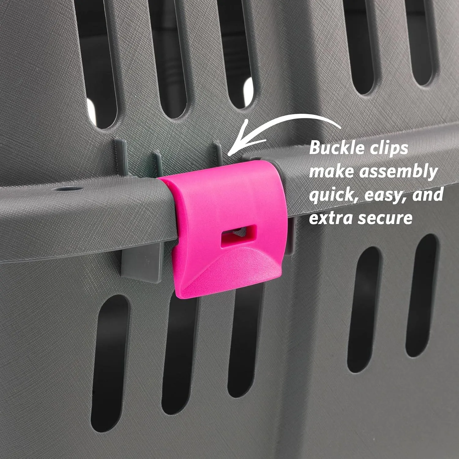 Ferplast Jet Pet Carrier: Value Dog Carrier Suitable for XS Dog Breeds & Small Cats, Assembled Dimensions: 22L x 14.5W x 13H inches, Fuchsia, (73043020PBUS)