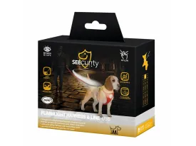 FLASHLIGHT HARNESS WITH LEASH 120x45-55cm/19mm