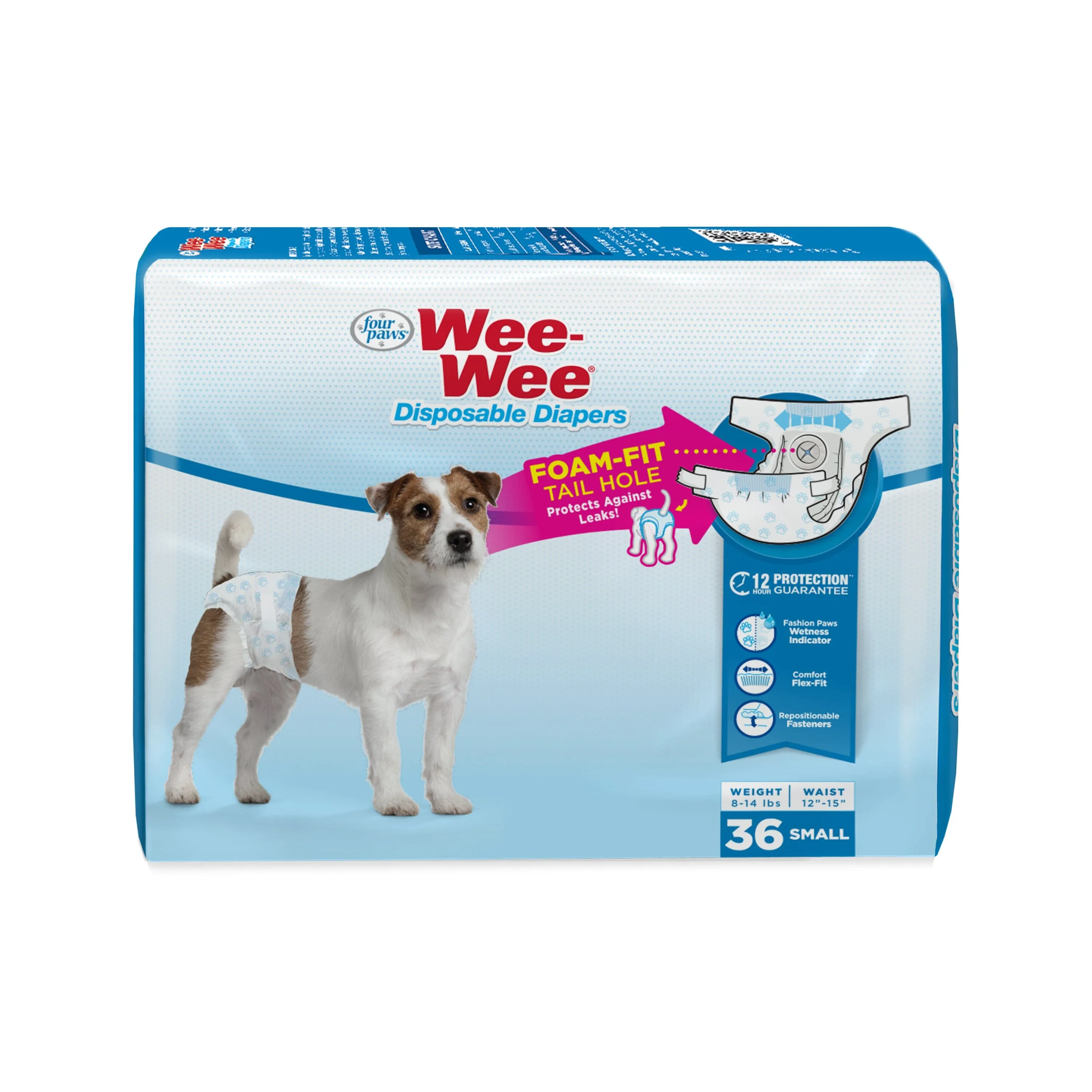 Four Paws Wee-Wee Disposable Dog Diapers Diaper - Small - 36 Count
