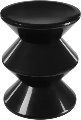 Funky Side Table Trendy Side Table Funky Sofa Stool Small Night Stand for Couch Sofa, White Outdoor Side Tables Boho Decor End Table for Coffee Patio (Black)