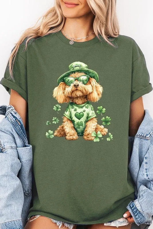 GoldenDoodle Lucky Dog Graphic Plus Heavy Cotton T