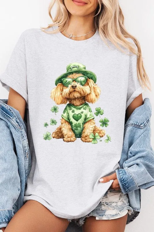 GoldenDoodle Lucky Dog Graphic Plus Heavy Cotton T