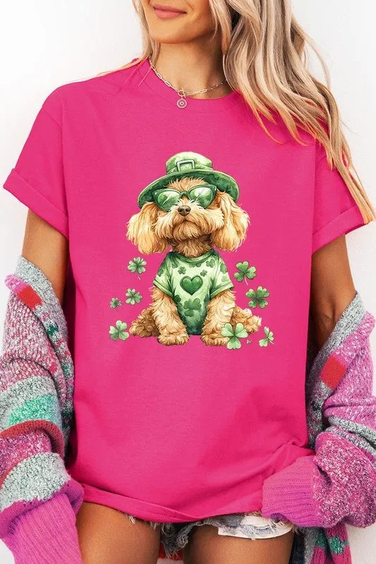 GoldenDoodle Lucky Dog Graphic Plus Heavy Cotton T