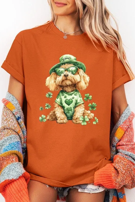 GoldenDoodle Lucky Dog Graphic Plus Heavy Cotton T