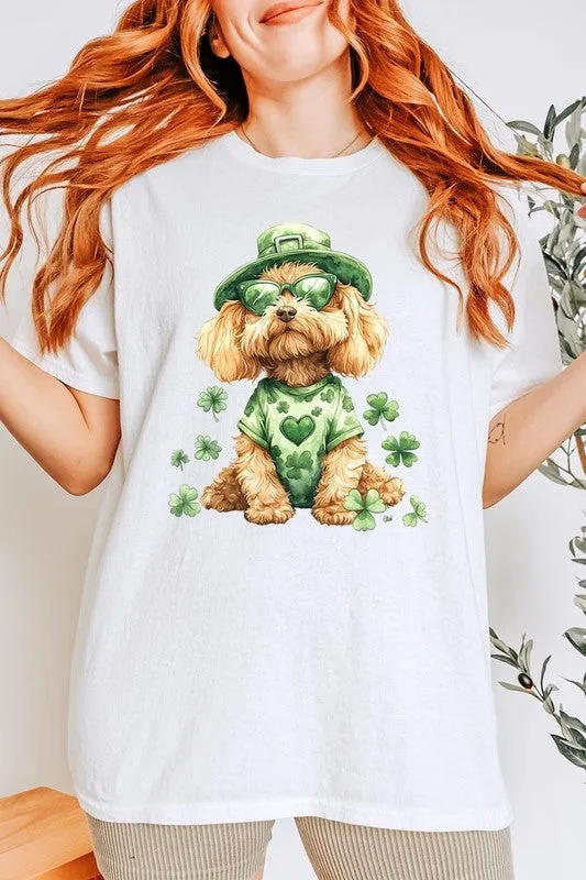 GoldenDoodle Lucky Dog Graphic Plus Heavy Cotton T