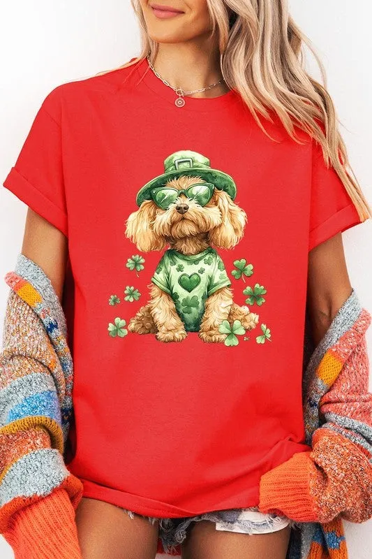 GoldenDoodle Lucky Dog Graphic Plus Heavy Cotton T