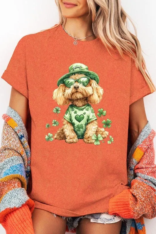 GoldenDoodle Lucky Dog Graphic Plus Heavy Cotton T