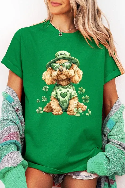 GoldenDoodle Lucky Dog Graphic Plus Heavy Cotton T