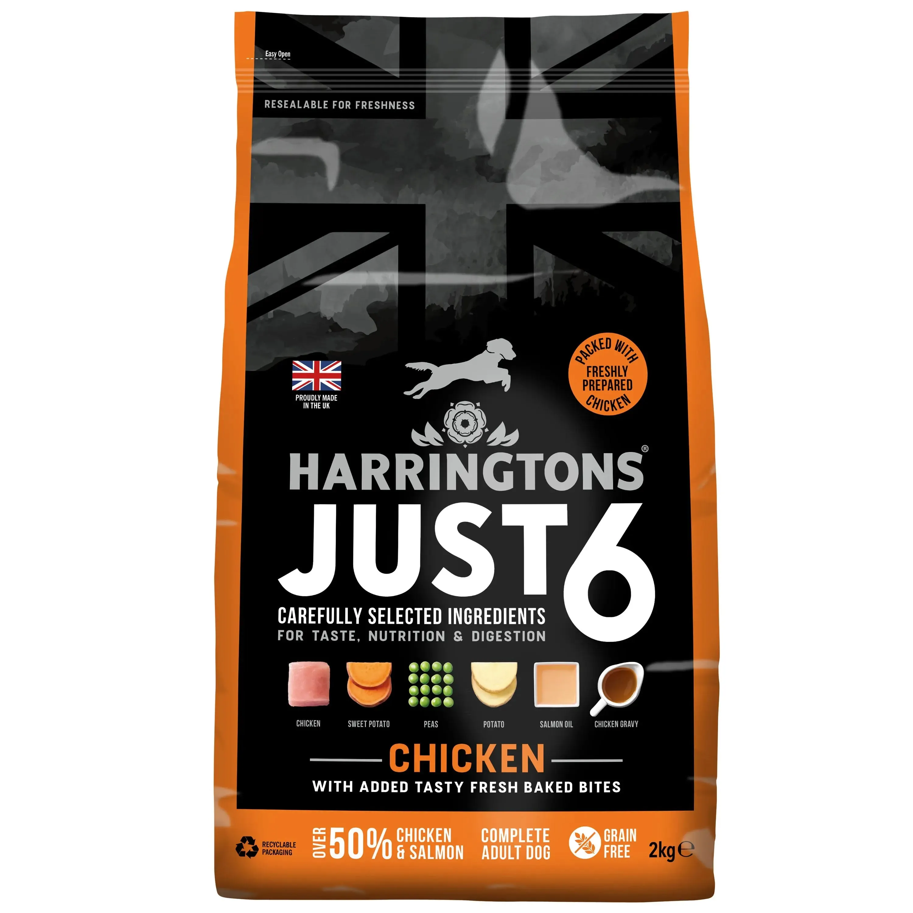 Harringtons Dog Just 6 Chicken - Various Sizes