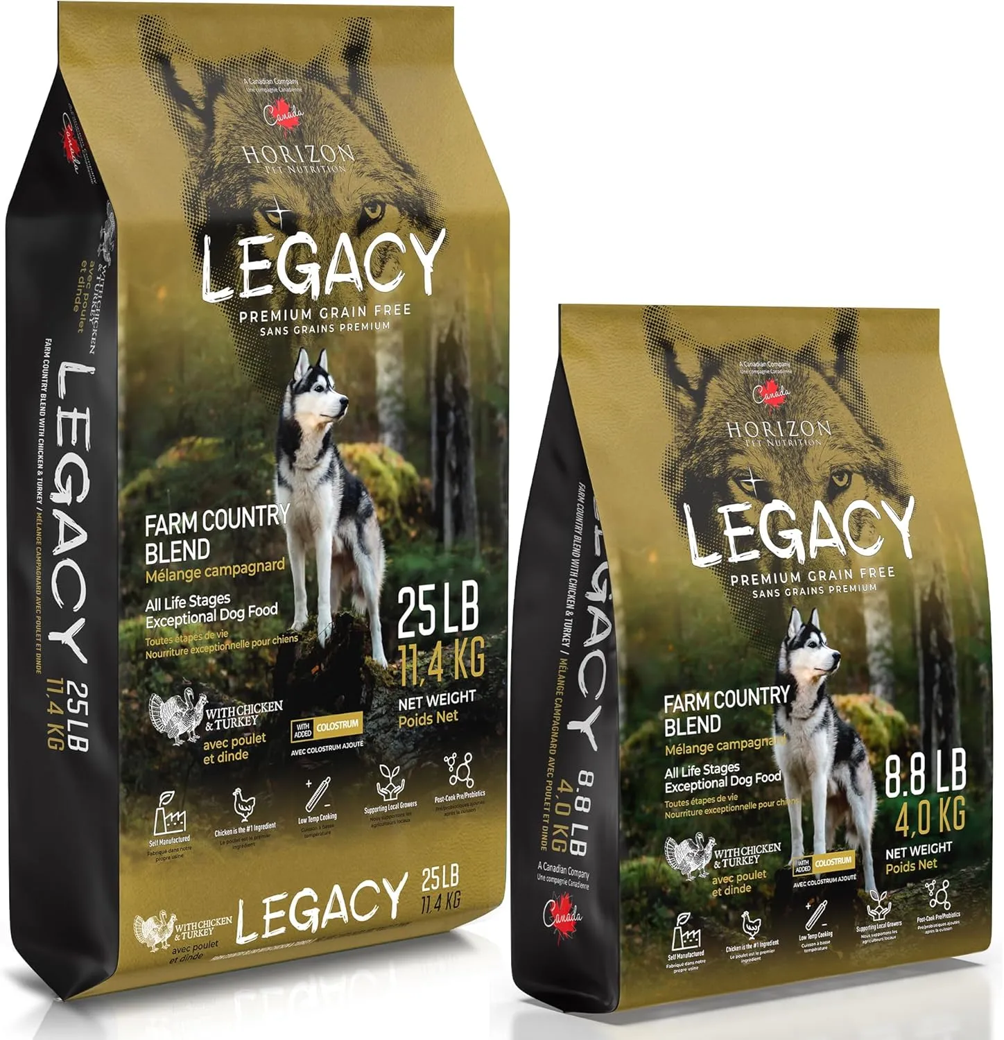 HORIZON PET NUTRITION Legacy Grain-Free Dry Adult Dog Food, 8.8 Pounds, Natural