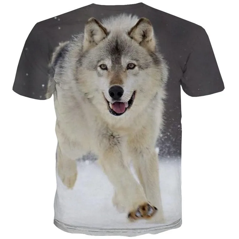 Husky dog tshirt Funny 3D t shirt Puppy Cute Pets Casual men art costume big Smart Husky dogs