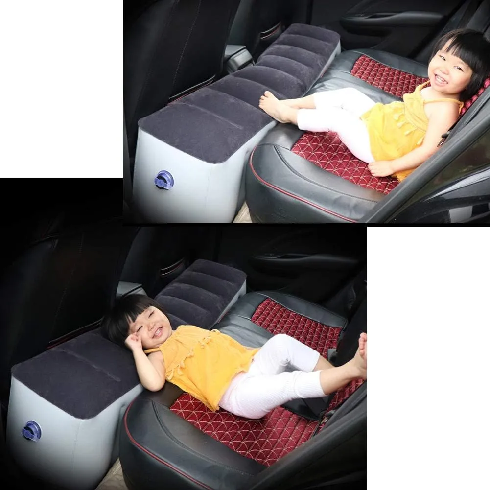 Inflatable Car Air Travel Bed Mattress for Back Seat Gap Pad, 1302842 cm Auto Accessories Inflation Bed Without AIR Pump