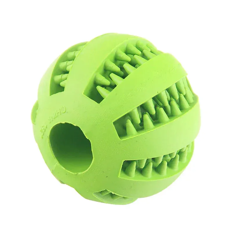 Interactive Dog Ball Toy - Chew, Play, and Clean Teeth for Small Dogs