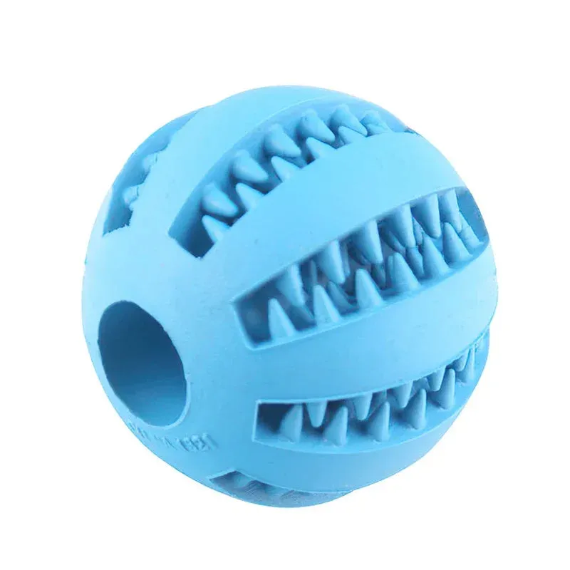 Interactive Dog Ball Toy - Chew, Play, and Clean Teeth for Small Dogs