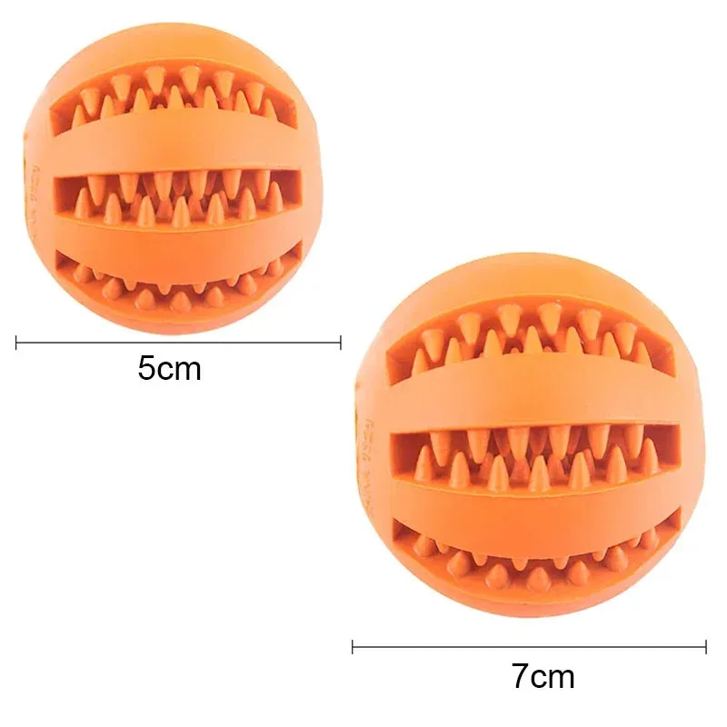 Interactive Dog Ball Toy - Chew, Play, and Clean Teeth for Small Dogs