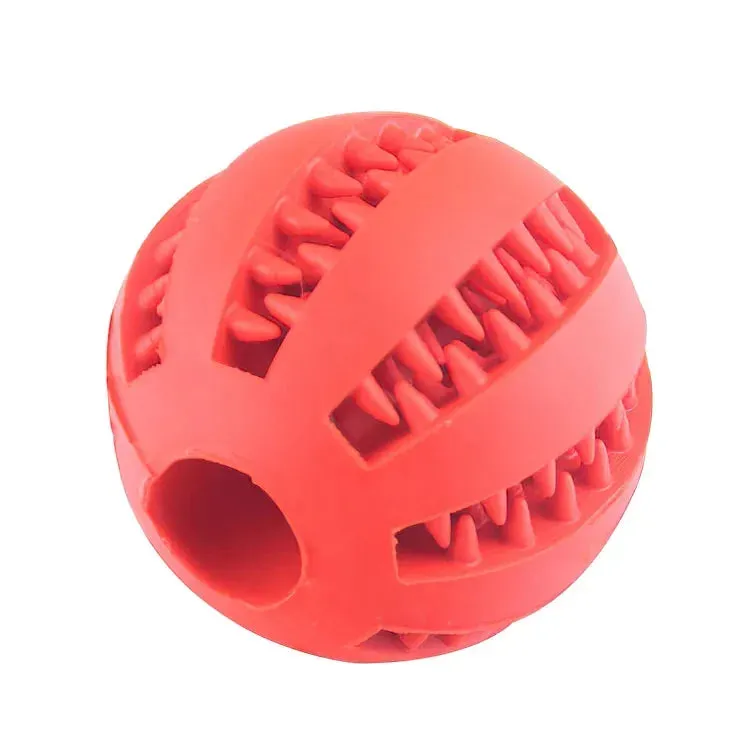 Interactive Dog Ball Toy - Chew, Play, and Clean Teeth for Small Dogs