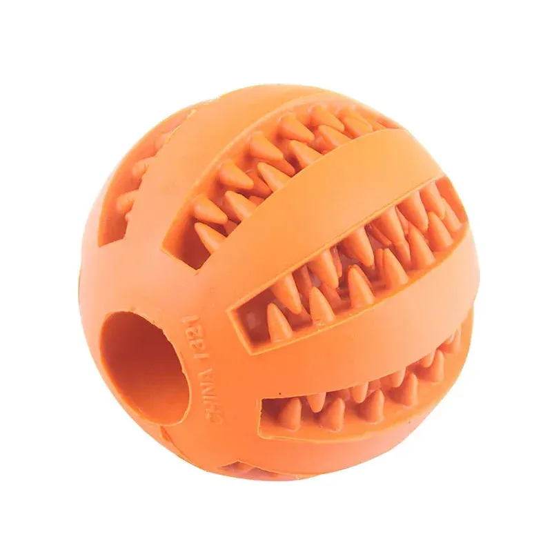 Interactive Dog Ball Toy - Chew, Play, and Clean Teeth for Small Dogs