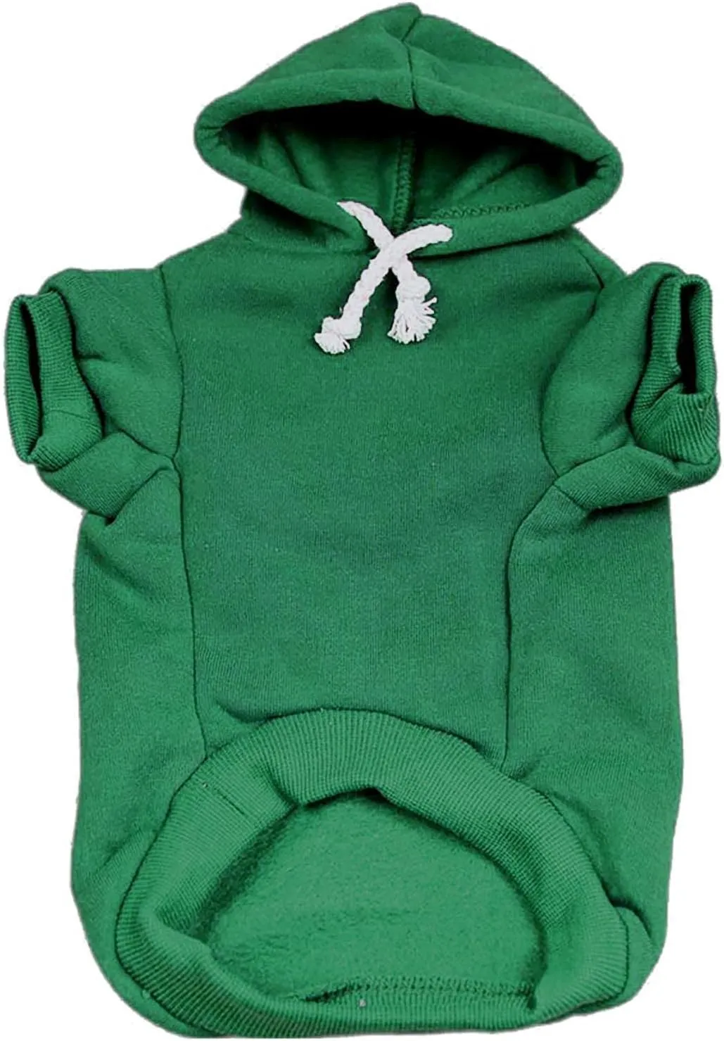 It's My Barkitzvah! Dog Hoodie Fleece Lined Pullover Sweatshirt with Leash Hole (Green, Medium 162)