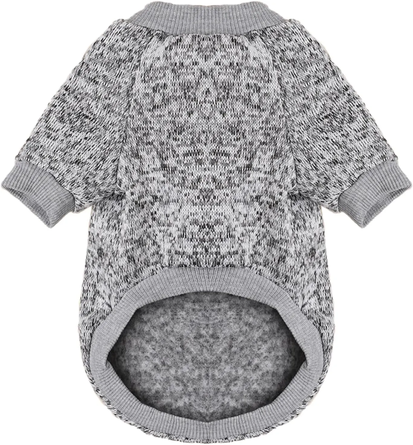 Jecikelon Dog Clothes Dogs Sweater Soft Puppies Clothing Winter Puppy Sweaters Warm Outfit for Dogs Small XXS XS Cat Apparel (Small, Grey)