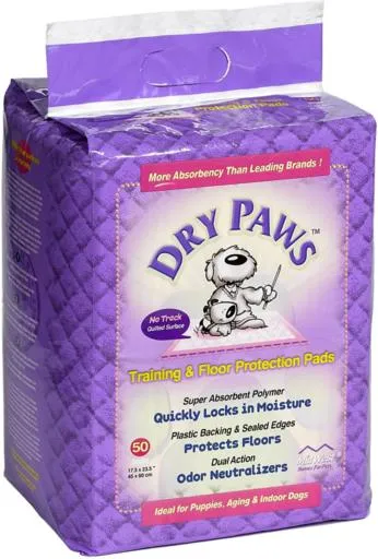 Midwest Dry Paws Absorbent and Quilted Floor and Training Dog Pads - 7 Pack - L:23" X W:24"