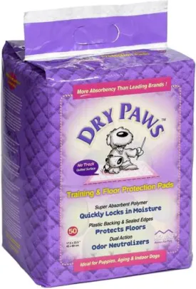 Midwest Dry Paws Absorbent and Quilted Floor and Training Dog Pads - 7 Pack - L:23" X W:24"