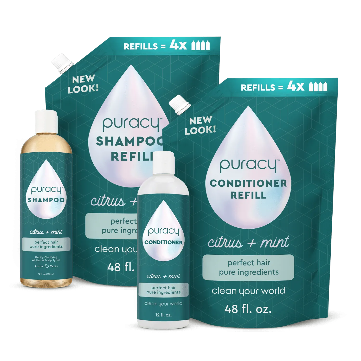Natural Shampoo & Conditioner Set