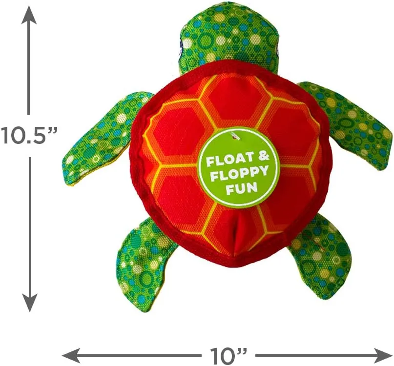 Outward Hound Floatiez Turtle Floating Interactive Dog Toy, Medium