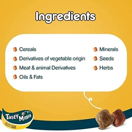 Pedigree Tasty Minis Cubes Chicken & Duck Flavour Chunks Adult Dog Treats (Buy 1 Get 1) (Limited Shelf Life)