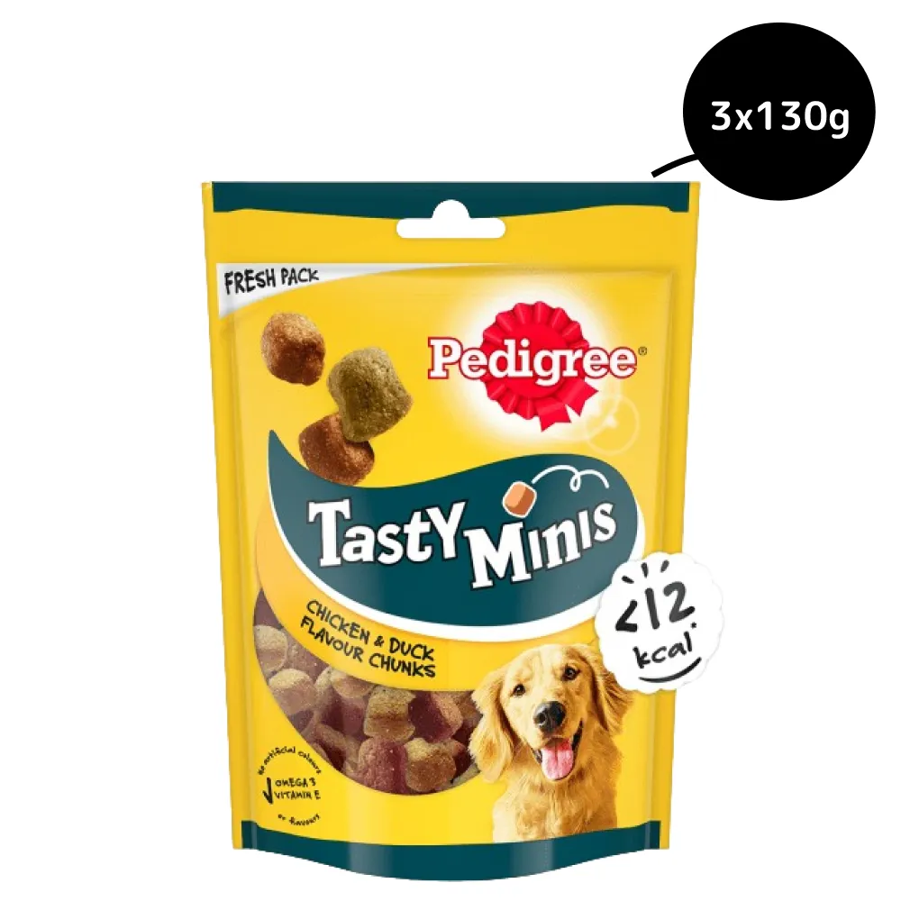 Pedigree Tasty Minis Cubes Chicken & Duck Flavour Chunks Adult Dog Treats