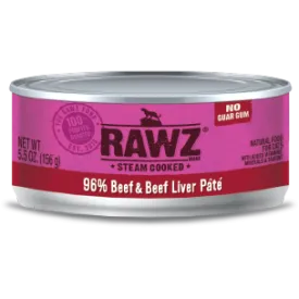 RAWZ 96% Beef and Liver Pate Wet Cat Food