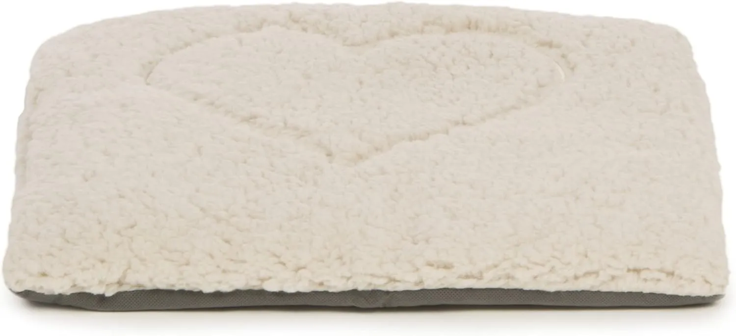 SmartyKat Crinkle Cloud Plush Cat Bed, Machine Washable, Randomly Selected Color - Cream OR Gray, One Size